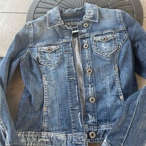 Guess Blue Jean Jacket Classic Denim Design